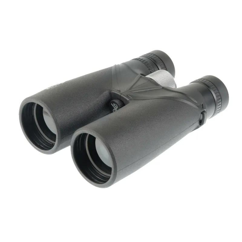 Бинокль Veber Sputnik Zoom 10–20x50 в перспективе слева, черный корпус