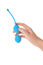 Вагинальные шарики TOYFA A-Toys Trot, силикон, голубой, 19,5 см