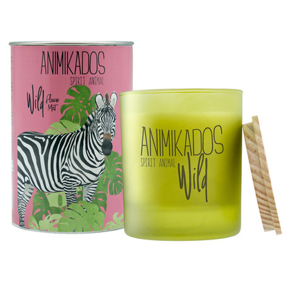 Свеча ароматическая wild zebra, Цветочный, 40 ч