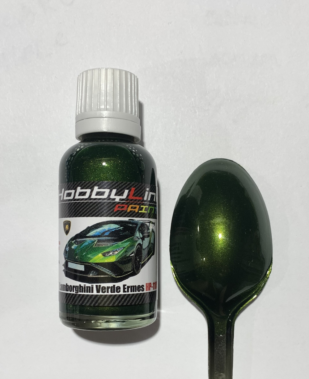 Краска лаковая HobbyLink Lamborghini Verde Ermes/Psyche HP-1105