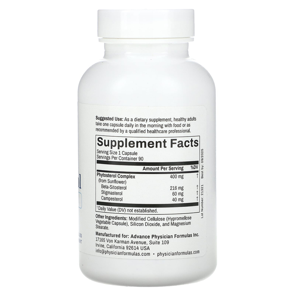 Advance Physician Formulas, бета-ситостерол, 90 растительных капсул
