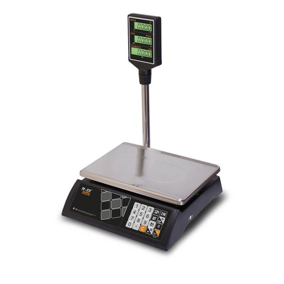 Торговые настольные весы M-ER 327 ACP "Ceed" LCD Черные
