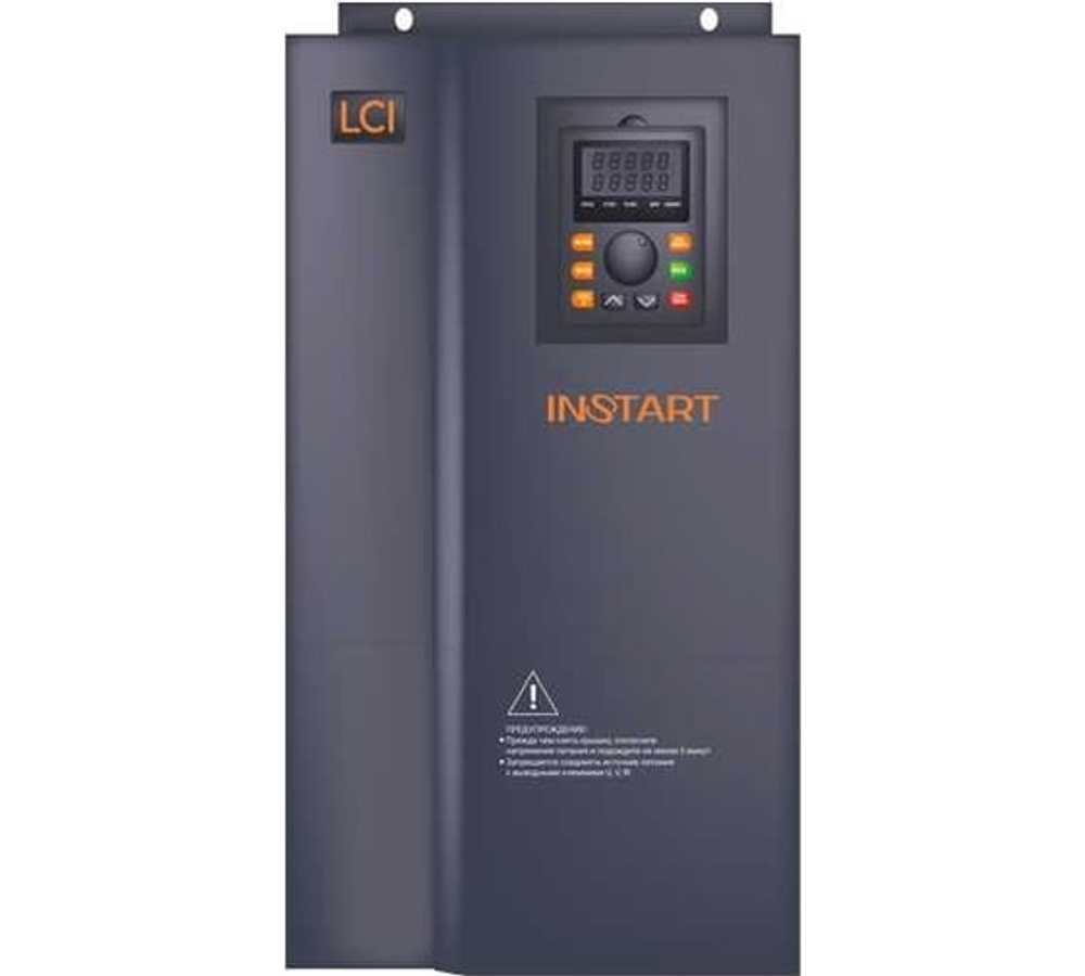 Преобразователь частоты INSTART lci-g200/p220-4+lci-fm 200квт/220квт, 380а/430а, 3ф, 380в, 50гц/60гц, ip20, с панелью управления 00092434