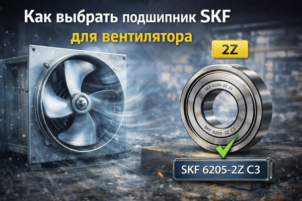 Как выбрать подшипник SKF для вентилятора