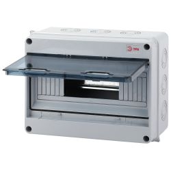Корпус пластиковый навесной ЭРА SIMPLE КМПн-12 IP65 серый | Корпуса пластиковые распределительные герметичные