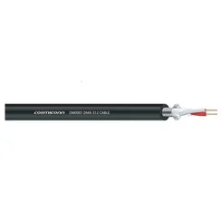 Профессиональный кабель AES/EBU и DMX-512 , цвет черный