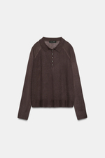 ОДНОТОННЫЙ ТРИКОТАЖНЫЙ СВИТЕР ПОЛО — ZARA