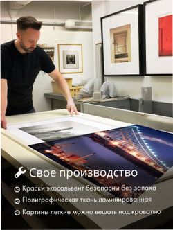 Картина Световой гигант модульная 50x70см 3шт.