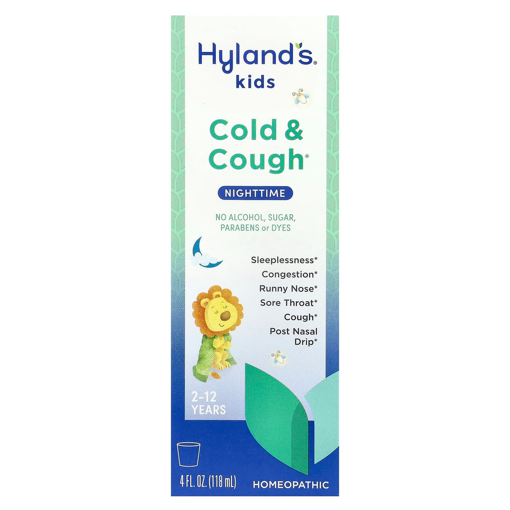 Hyland's Naturals, От простуды и кашля для детей, для детей от 2 до 12 лет, без добавок, 118 мл (4 жидк. унц.)