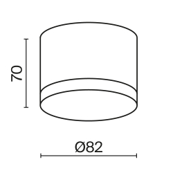 Потолочный светильник Technical C087CL-GX53-B