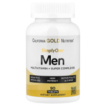 California Gold Nutrition, SimplyOne®, мультивитамины и суперкомплексы для мужчин, с витамином C и комплексом суперадаптогенов, 90 таблеток