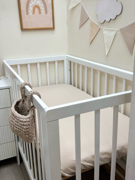 Простынь на резинке (Пыльный бежевый)