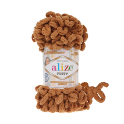 Пуффи (Puffy) пряжа Alize 100%микрополиэстер 5х100г/9,2 м 179 верблюжий