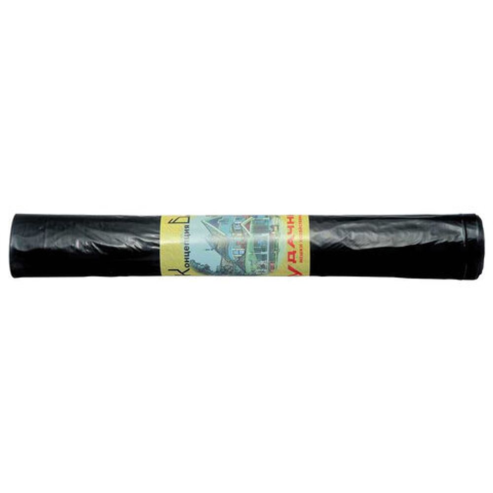 Мешки для мусора, 120 л, черные, в рулоне 10 шт., ПВД, 30 мкм, 70х110 см, КОНЦЕПЦИЯ БЫТА "Удачные", 0152
