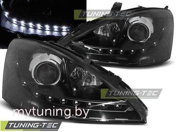 Передние фары Ford Focus 1 daylight black