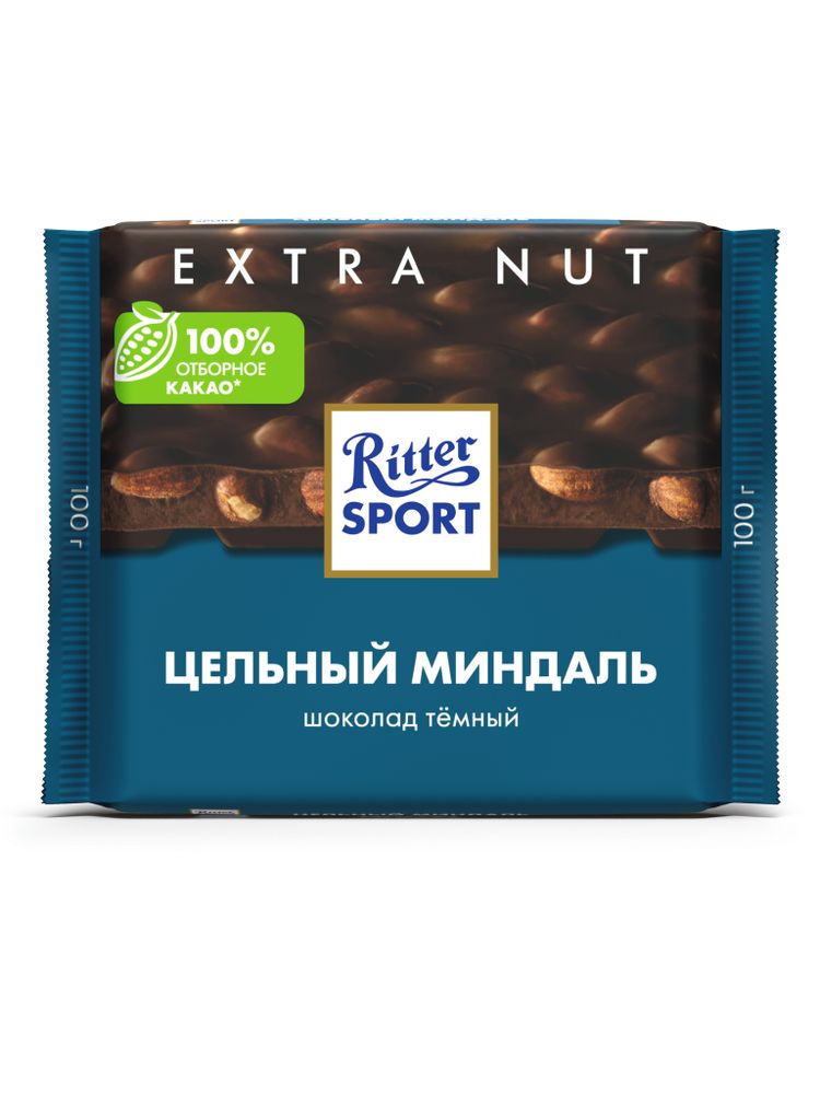Шоколад тёмный Ritter Sport Цельный миндаль 100 г x 2 шт