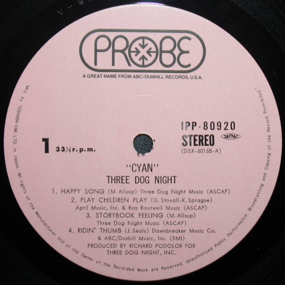 Three Dog Night / Cyan (LP)