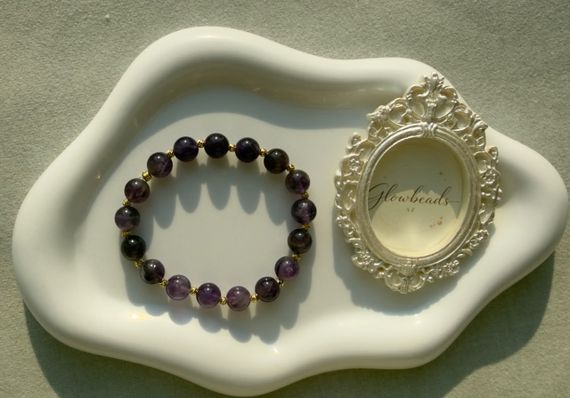 Bilərzik / Браслет / Bracelet Violet Star Ametistdən hazırlanmış qolbağı