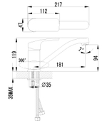 Смеситель для кухни с поворотным изливом LEMARK plus SHAPE– LM1704C