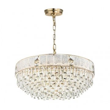 Подвесная хрустальная люстра 21*Е14 5070/21 золото Fiesta Odeon Light