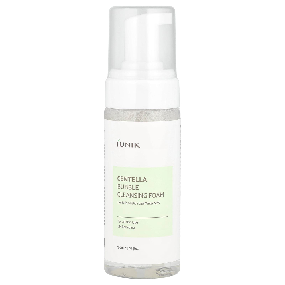 iUNIK, Очищающая пенка с Centella, пузырьковая очищающая пенка, 150 мл (5,07 жидк. унц.)