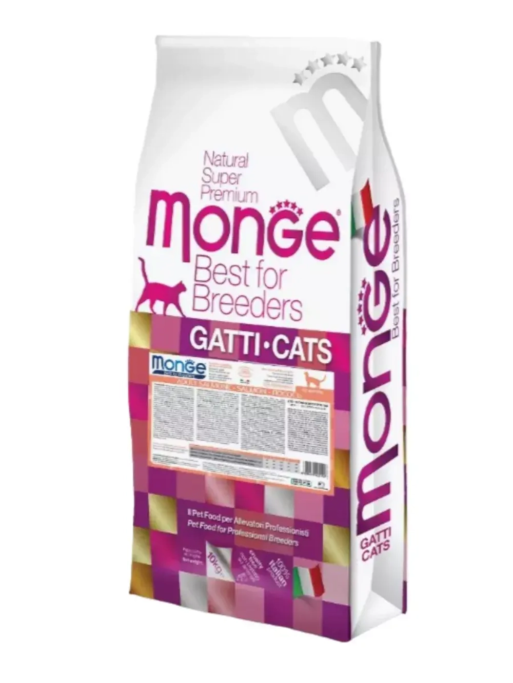 Monge Cat PFB Speciality Line Monoprotein Монж кэт монпротеин) сухой корм для кошек лосось 10 кг