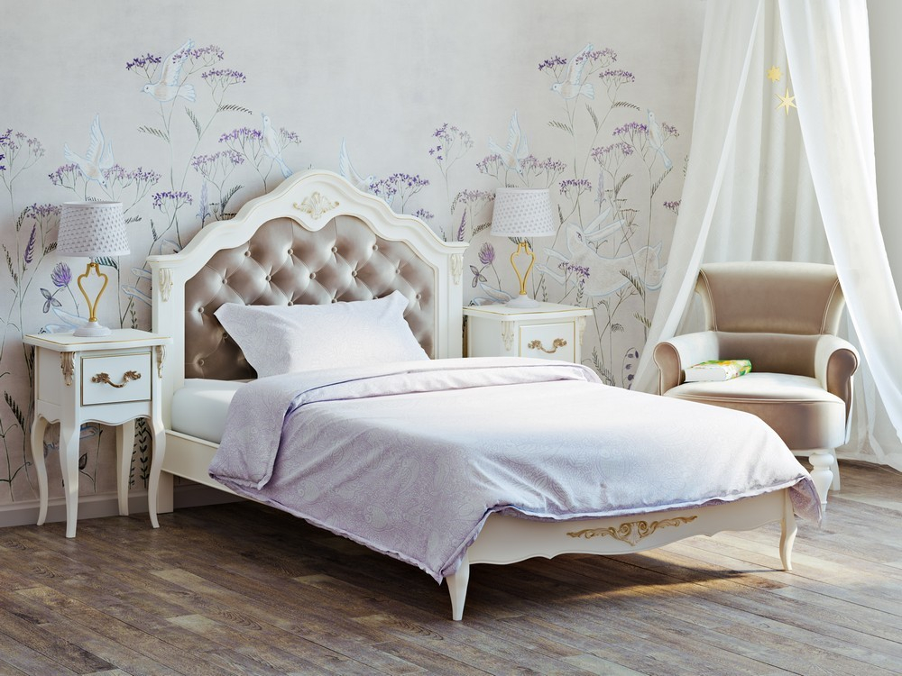 Кровать с мягким изголовьем 120*200 R312