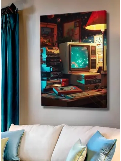 Картина "Ретро-геймер", для интерьера 50х70см 1шт.