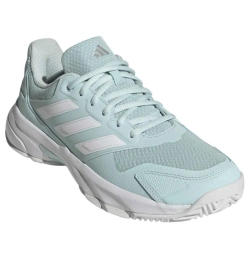 Женские Кроссовки теннисные Adidas CourtJam Control 3 W - halo mint/cloud white/silver metallic