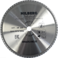 Диск пильный Hilberg Industrial Металл 305*25,4*72Т HF305