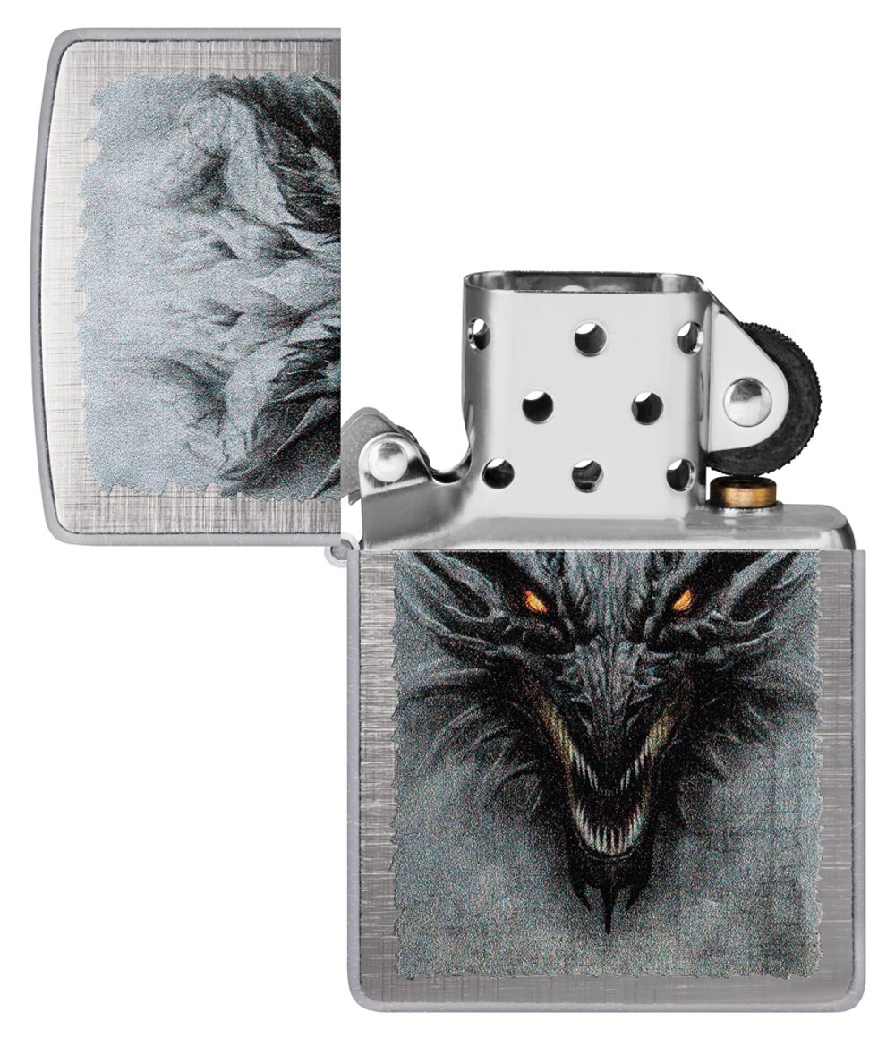 Зажигалка Zippo Dragon Design с покрытием Linen Weave (48732) 4