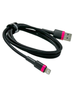 Usb Кабель-зарядка Lightning Baseus Cafule 1м (CALKLF-B19) черно-красный