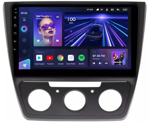 Магнитола для Skoda Yeti 2009-2018 (кондиционер) - Teyes CC3L на Android 10, CarPlay, 4G SIM-слот