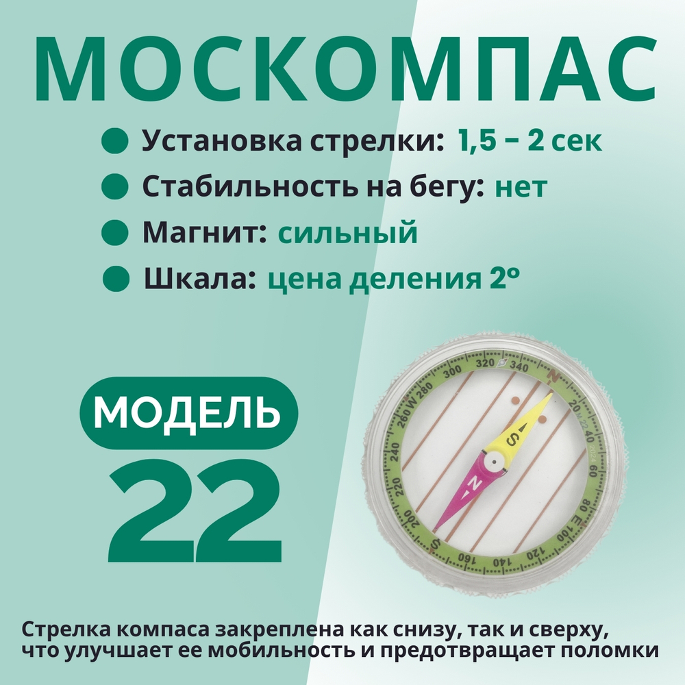 Компас Москомпас туристический жидкостный Модель 22XR