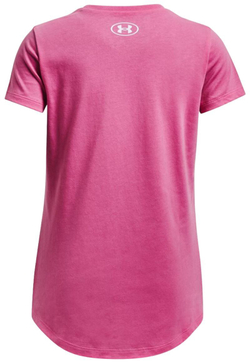 Футболка для девочки теннисная Under Armour Girls Sportstyle Graphic Short Sleeve - Розовый