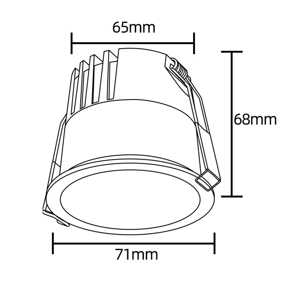 Встраиваемый светодиодный светильник Crystal Lux CLT 082C1 WH 4000K