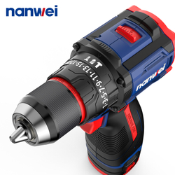 Дрель-шуруповерт NANWEI NW-D8163C, 45 Нм, 2Ah*2, 16 В