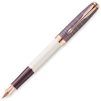 Перьевая ручка Parker Sonnet F536 Contort Purple Cisele перо F 18K (1930055)