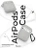 Чехол для Airpods 1/2 Gurdini прорезиненный soft touch Серый