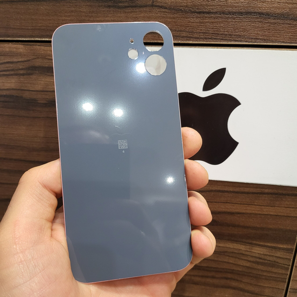 Крышка для iPhone 12 - задняя стеклянная панель "премиум качество" (белого цвета)
