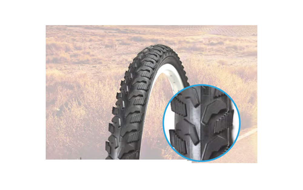 Покрышка TRIX 24"х 2.10 (54-507) TXBM-022, горная высокая, черная