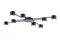 Люстра потолочная NewRgy CL-POINT-R001-GX53*8 BK, 8×15 Вт, чёрная