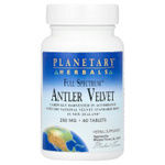 Planetary Herbals, Full Spectrum™, бархатистый олень из рогов, 60 таблеток (250 мг в 1 таблетке)