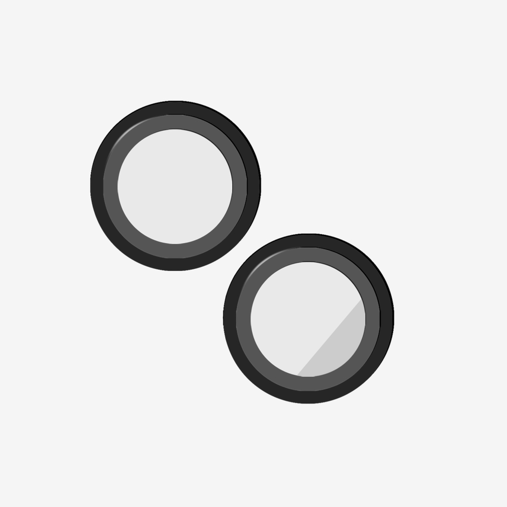 Защитное стекло (2шт) от Nillkin на камеры для смартфона iPhone 15 и 15 Plus, серия CLRFilm Camera Tempered Glass