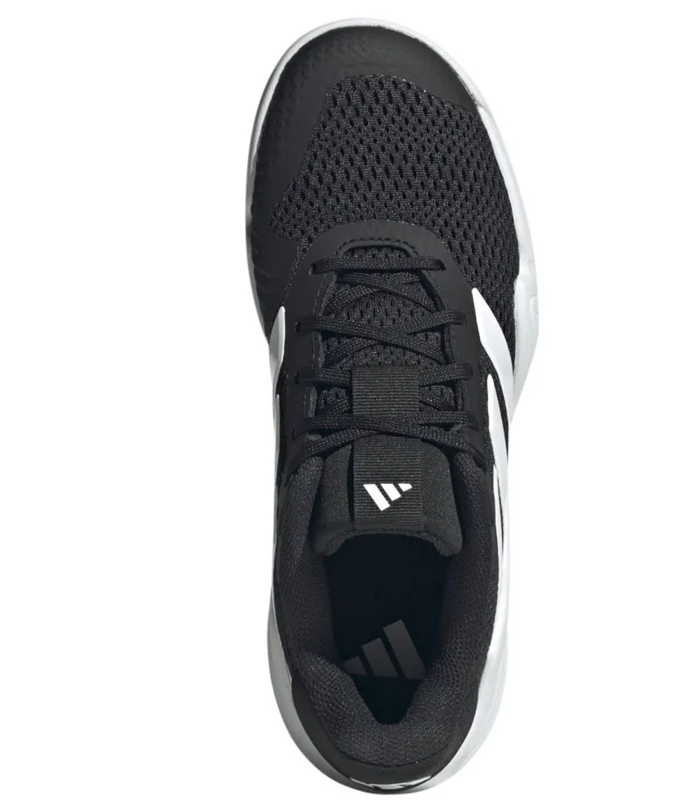 Детские Кроссовки теннисные  Adidas Barricade K - core black/cloud white/core black