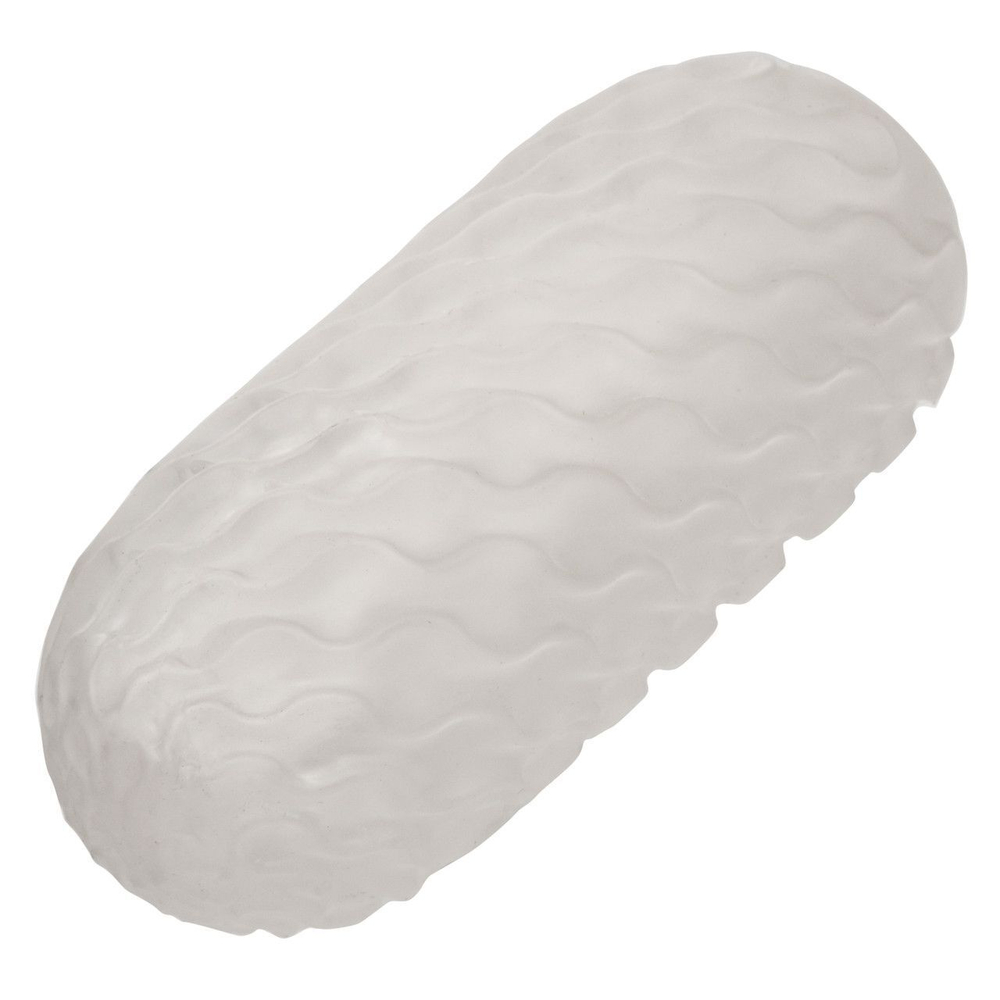 Двусторонний мастурбатор с желтым стимулирующим шариком Reversible Squishy Ball Stroker (Цвет: прозрачный)