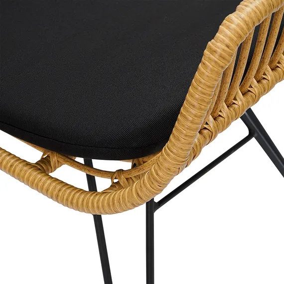 Стул Vetle Bent, светлый ротанг
