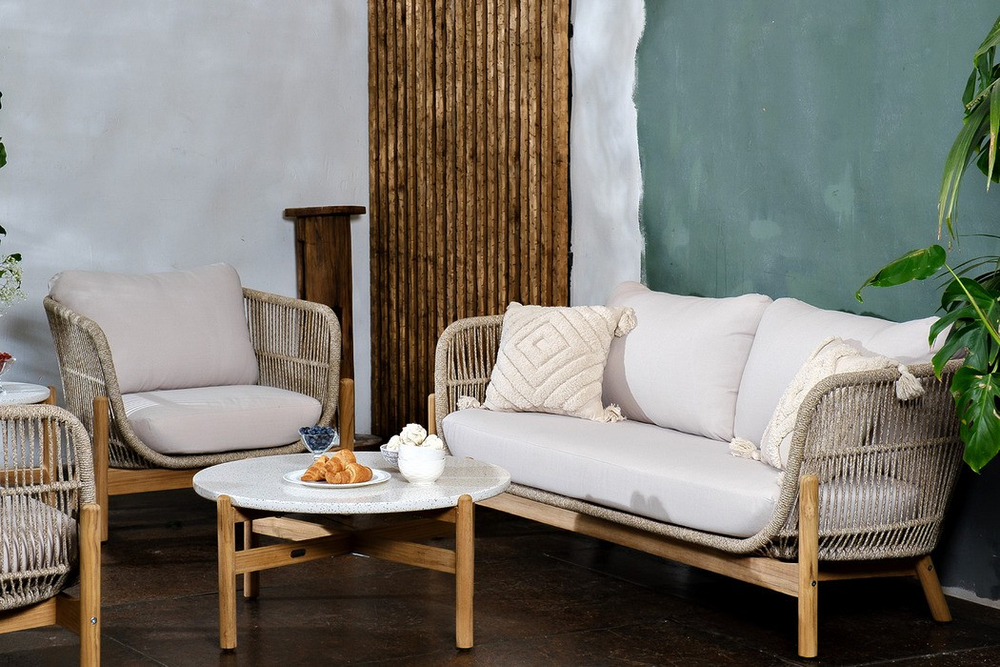 Диванная группа из тика Joygarden ТАЛАРА, Light Teak