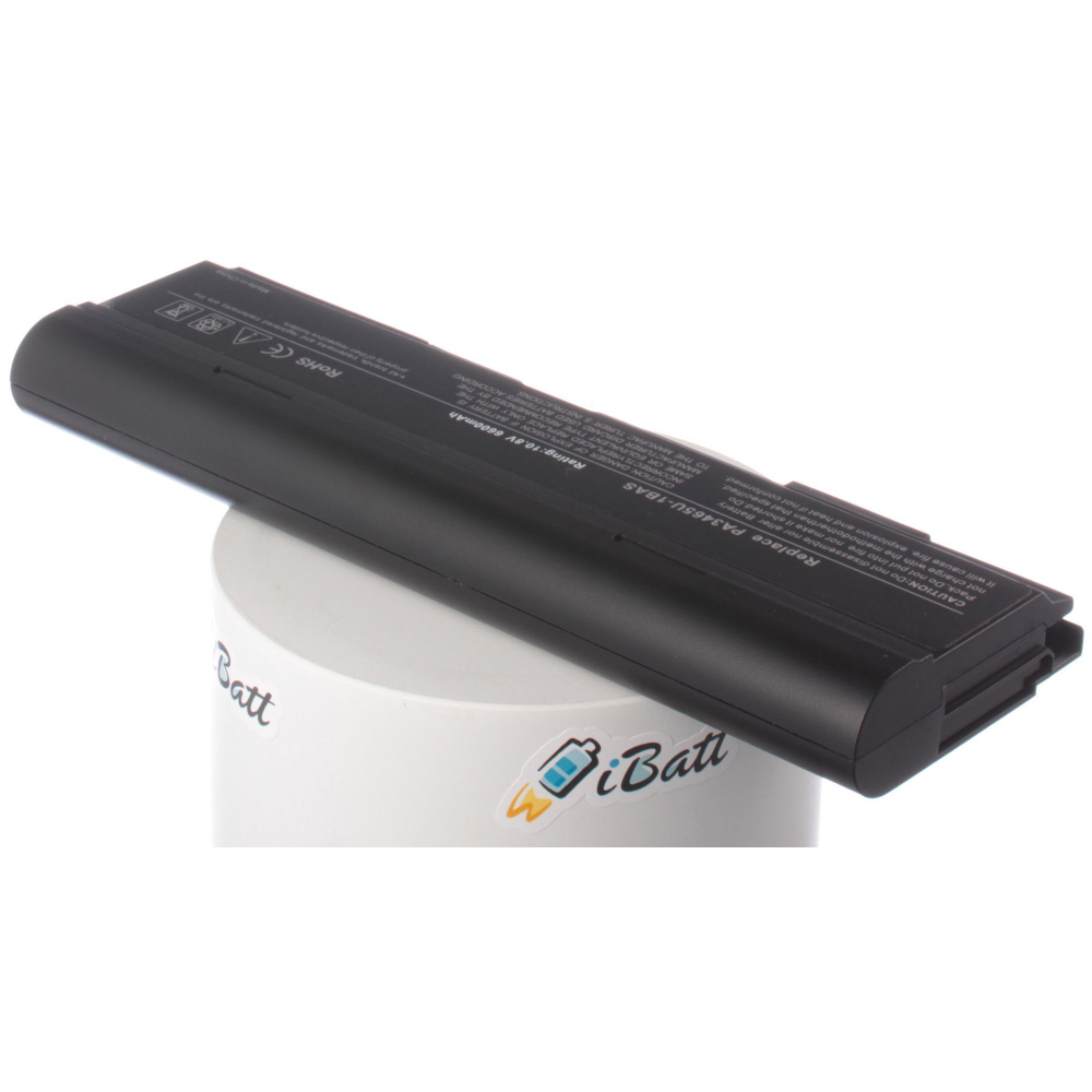 Аккумулятор iBatt 6600mAh, для Satellite A105-S2021 M115 M55-S139 A85-S1072 A135-S4527 A110-ST1111 A135-S2306 M105-S1021