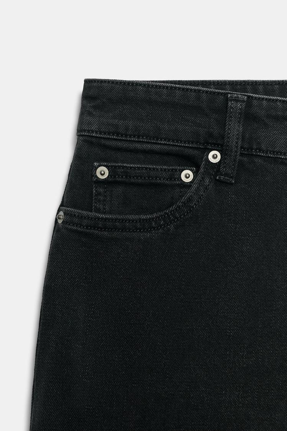 ZARA ДЖИНСЫ COMFORT WIDE LEG С ВЫСОКОЙ ПОСАДКОЙ — ZW COLLECTION, ЧЕРНЫЙ